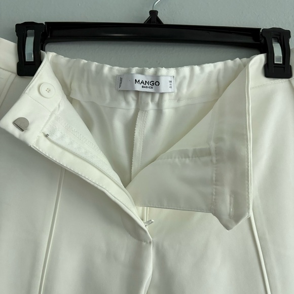 White Mango Slightly Cropped Chic Trousers - Picture 7 of 13